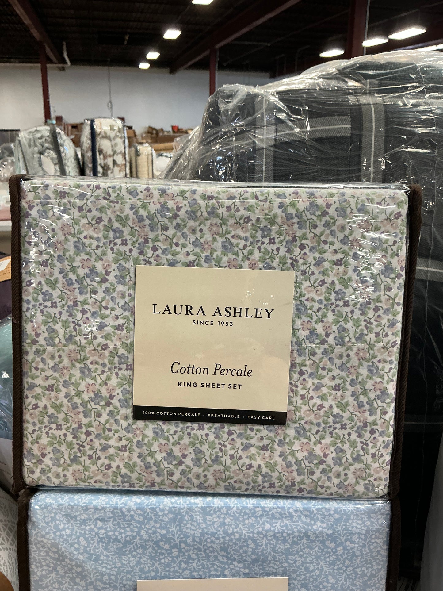 Laura Ashley Cotton Percale King Sheet Set