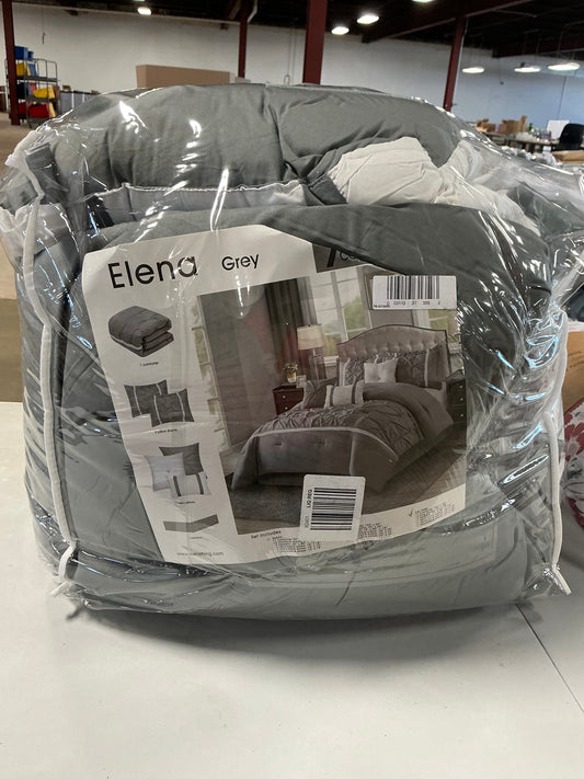 Elena Grey 7-piece bedding set size Cal King