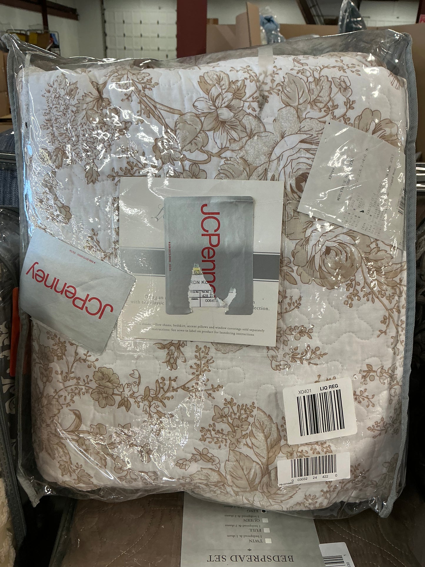 Laurel Manor Toile Garden Cotton Quilt king