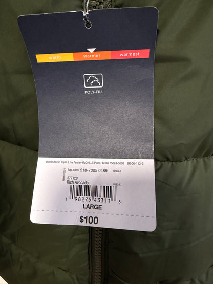 Men’s SJB Puff Jacket - Rich Avocado - Size Large