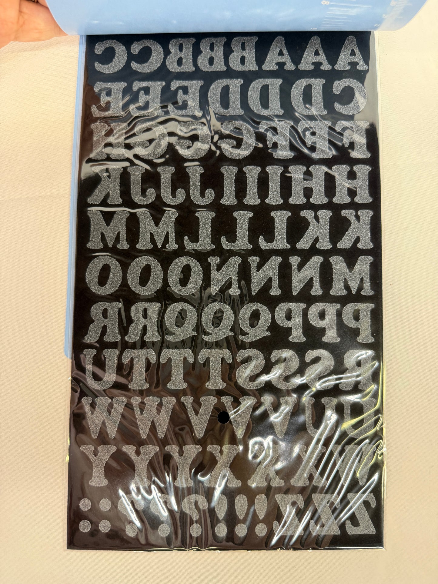 Iron on letters - 3 Full Sets Per pack - 258 total Stickers per set