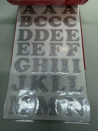 Iron On Letters - 3 Full Sets Per Pack - 162 total stickers per set