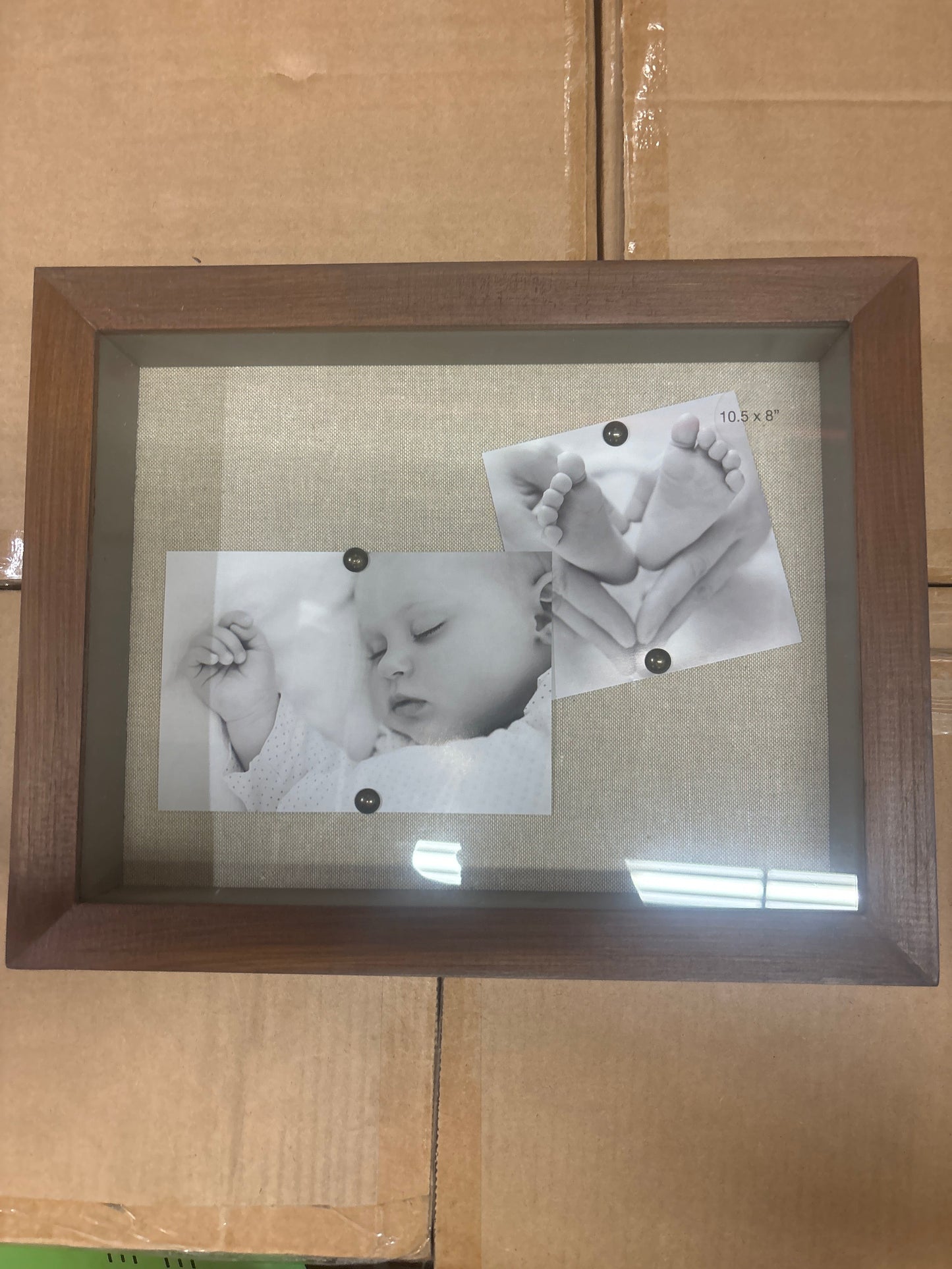 Gray Wood Shadowbox 8 x 10.5”