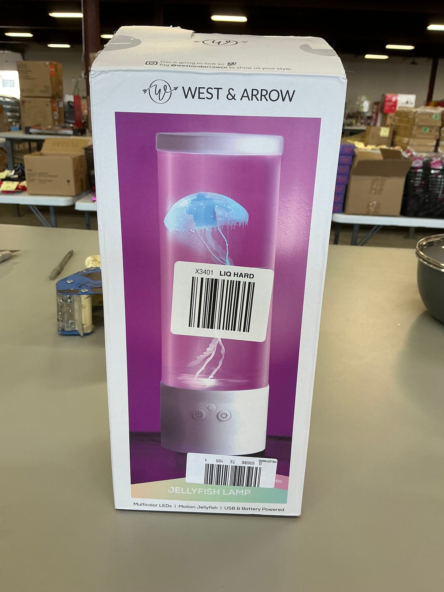 Thrifty 70- West & Arrow 12" Jellyfish Light- Used- As is- Final sale- No return