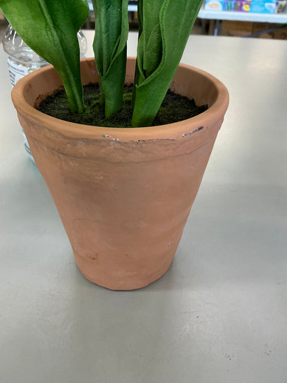 Thrifty 70- Linden Street 13" Tulip Floral Arrangement- never used only has some minor scratches around the base- As is- Final sale- No return