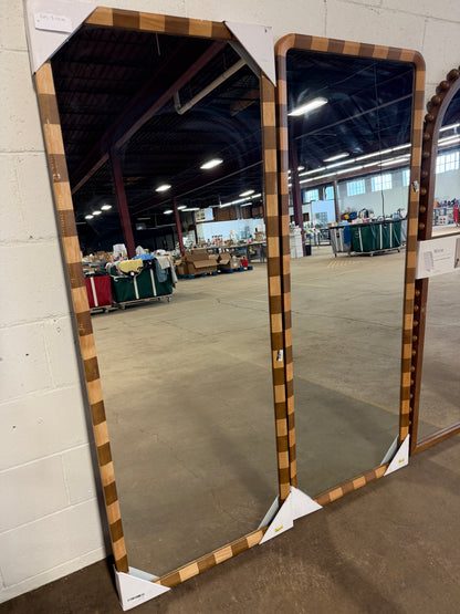 25"x65" Striped Floor Mirror -