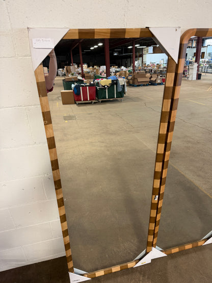 25"x65" Striped Floor Mirror -