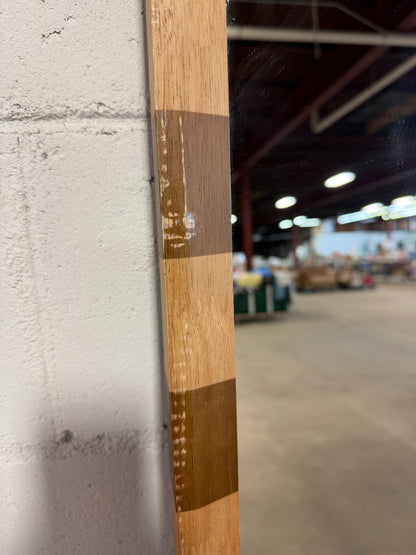 25"x65" Striped Floor Mirror -