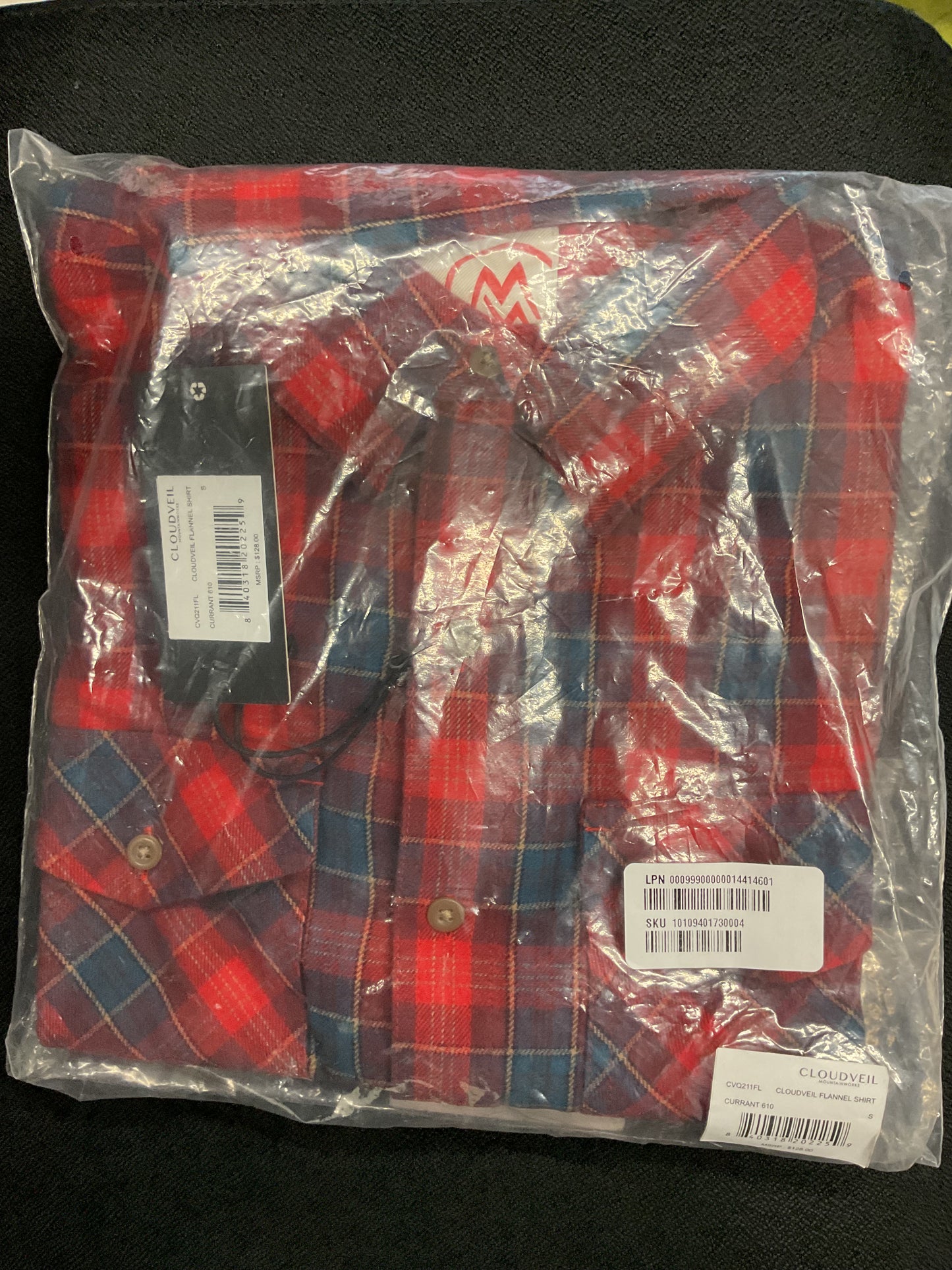 FINAL MARKDOWN! SWIMS CLOUDVEIL Flannel Shirt Currant Red (Size Variation) 100% Cotton, Men