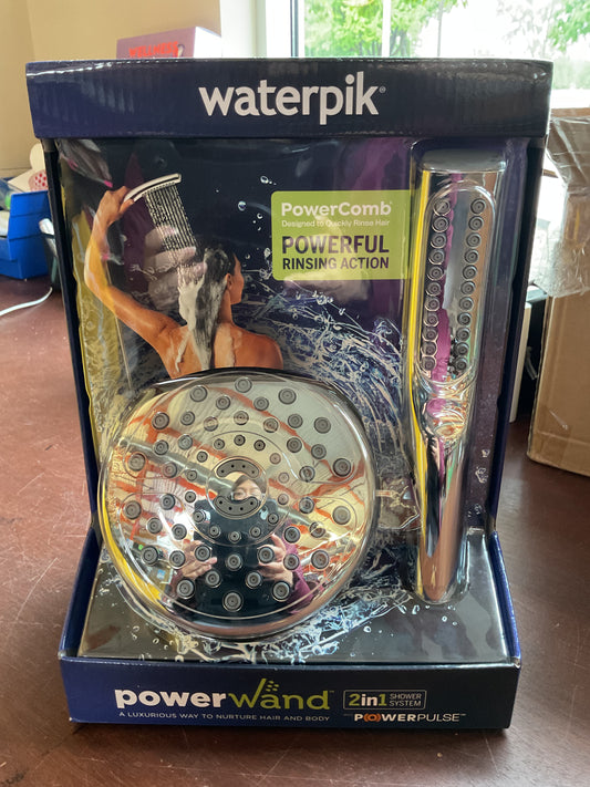Waterpik PowerPulse Chrome 6-setting Handheld Showerhead