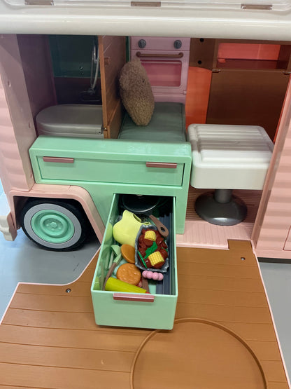Our generation country cruising RV camper vehicle playset for 18” dolls - AS IS - SOME MINOR COSMETIC FLAWS - MAY BE MISSING SOME SMALL PCS - PICK UP ONLY