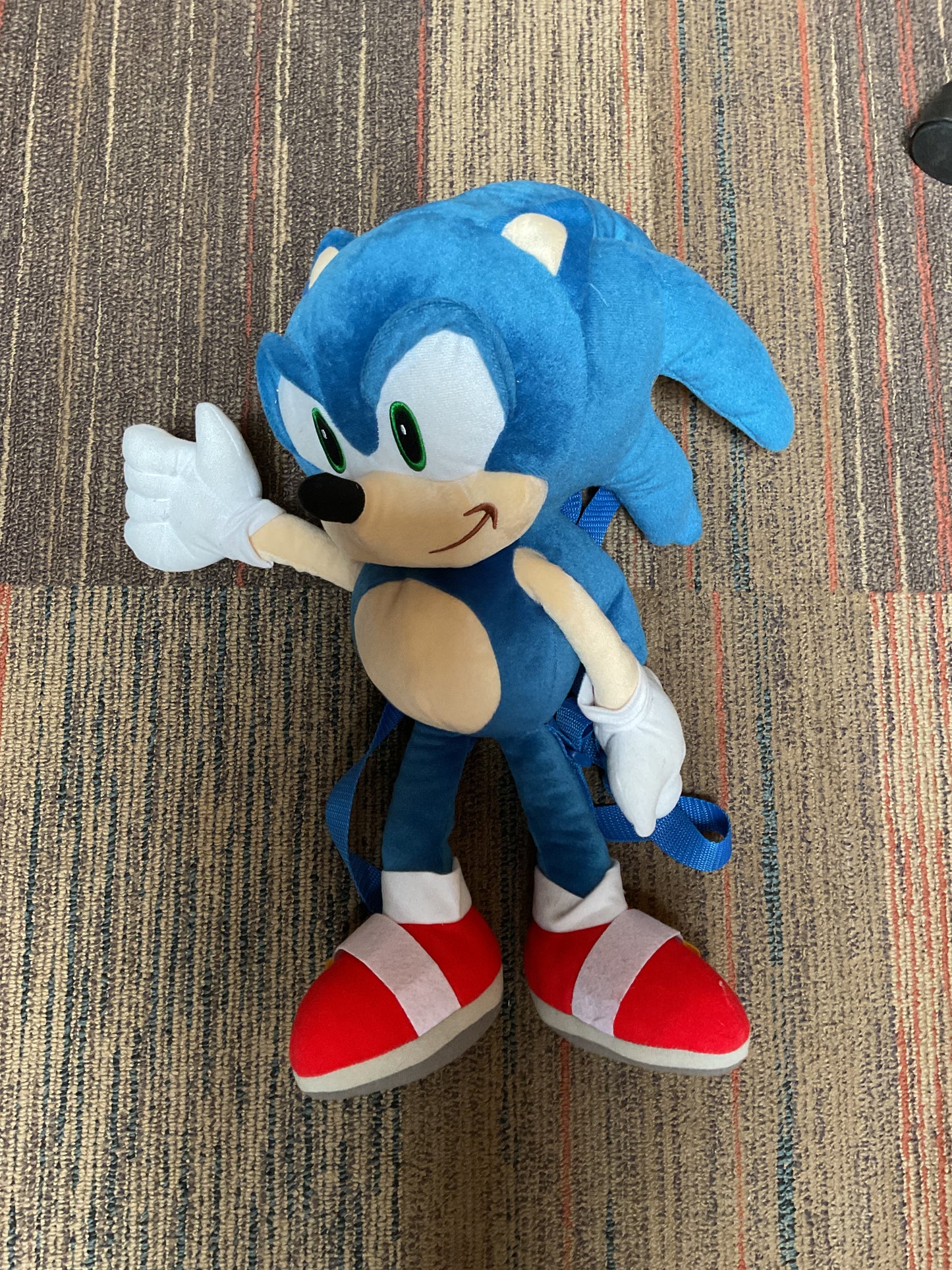 Kids' Sonic the Hedgehog Plush 18" Backpack - Blue