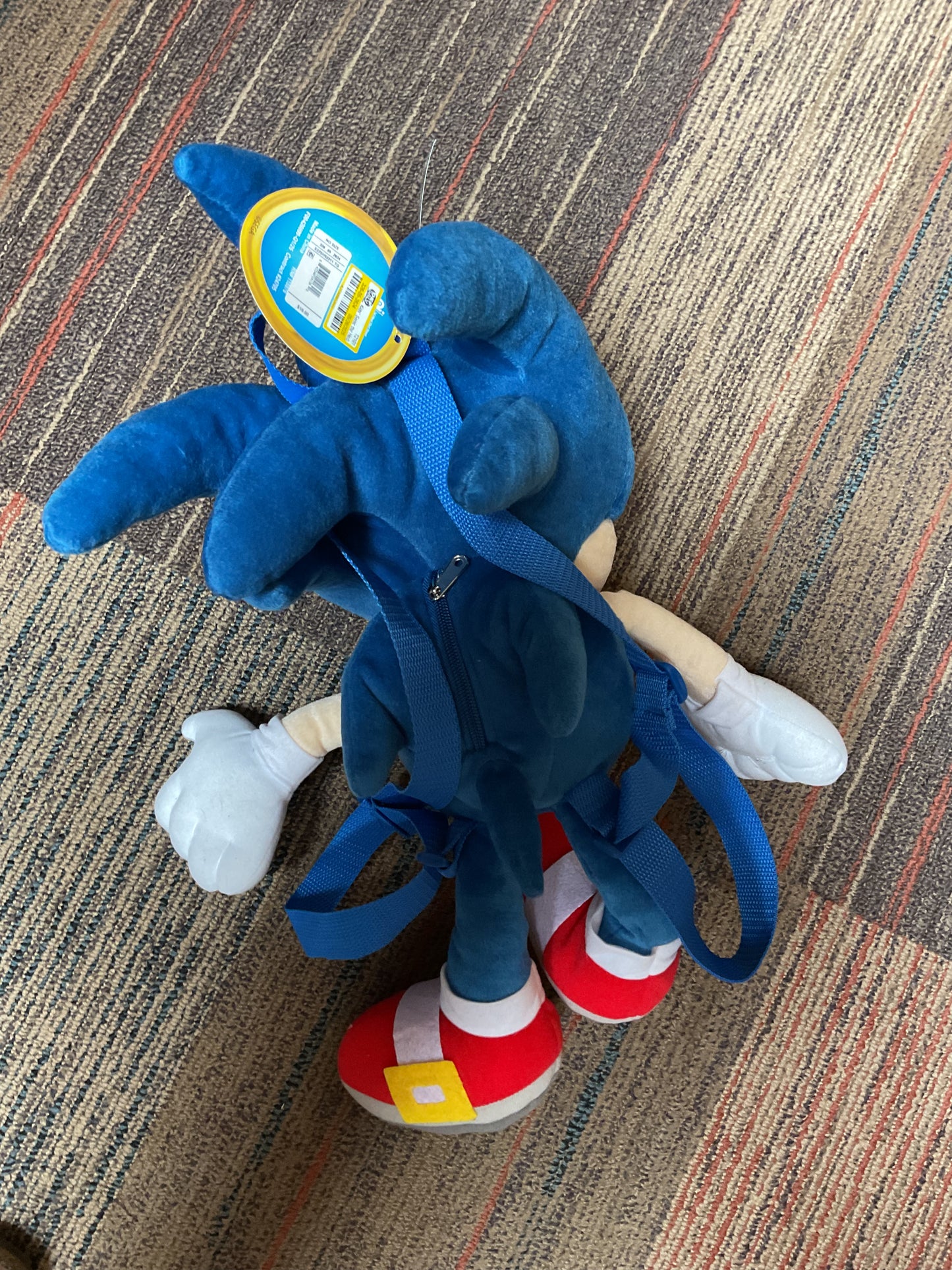 Kids' Sonic the Hedgehog Plush 18" Backpack - Blue