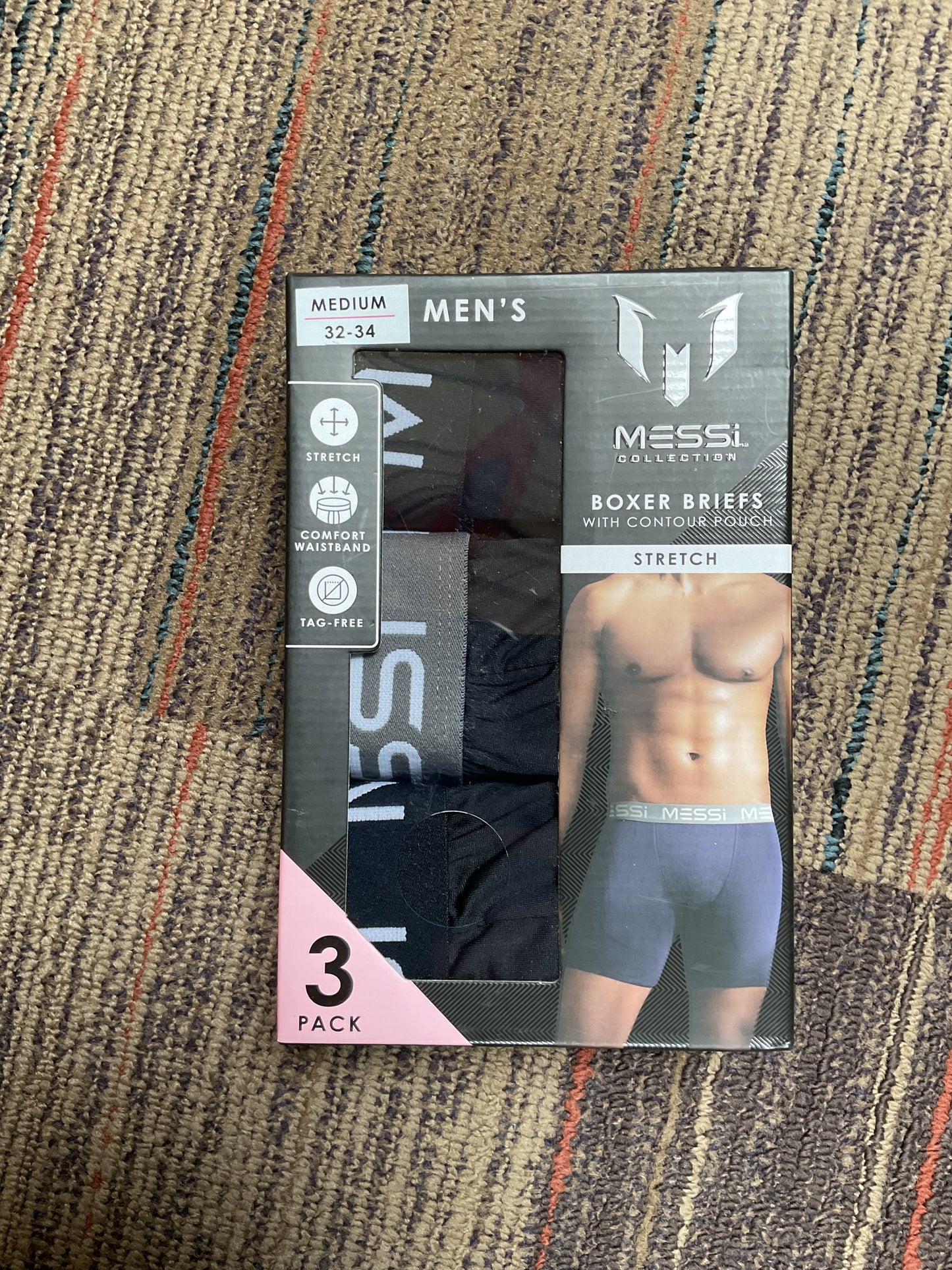 Messi Collection Boxer Brief With Contour Pouch Stretch (Size Variation)