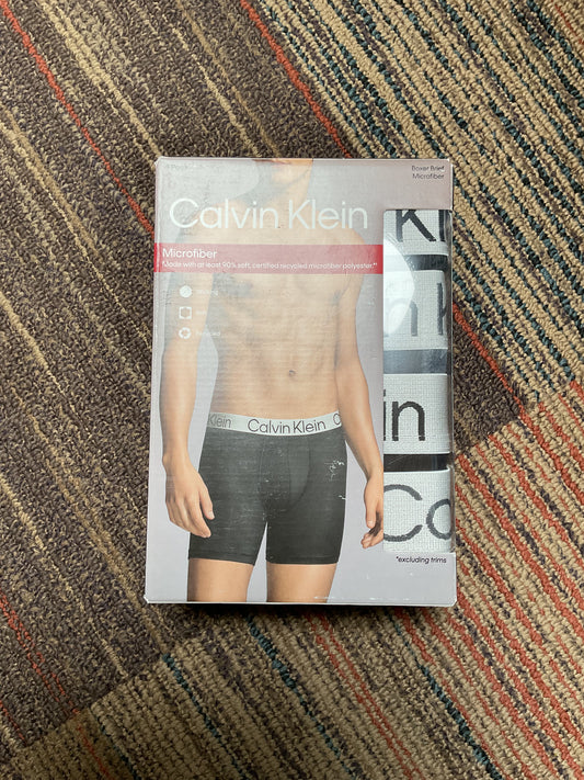 (CLEARANCE) Calvin Klein Boxer Brief Microfiber 4 Pack (Size Variation)