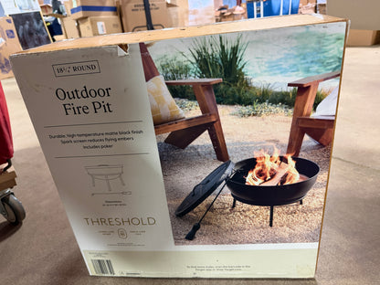 Outdoor Fire Pit 18 3/4in Round