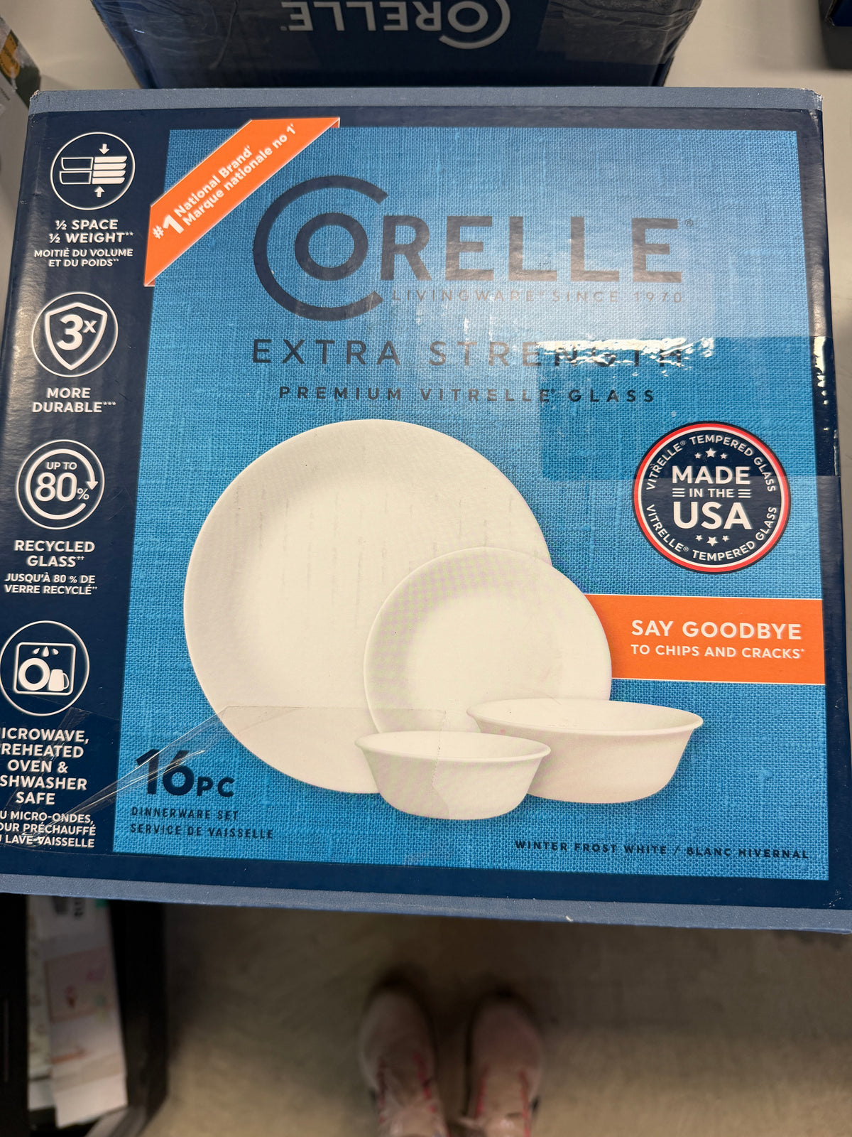 Corelle Extra Strength 16pc Dish Set - White