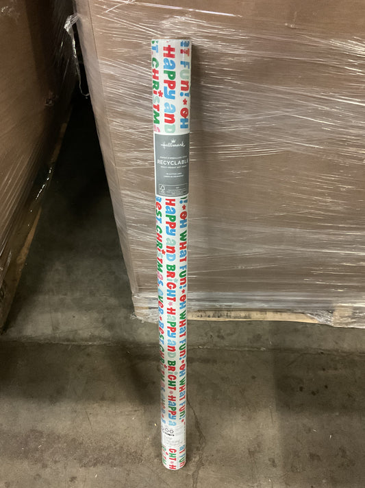 Christmas Roll Wrap Holiday Wishes (35 sq ft)