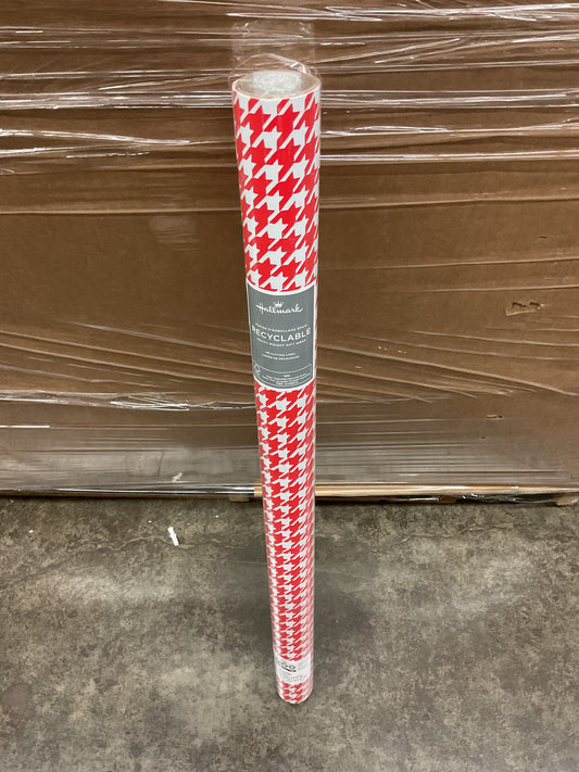 Christmas Roll Wrap Houndstooth (35 sq ft)