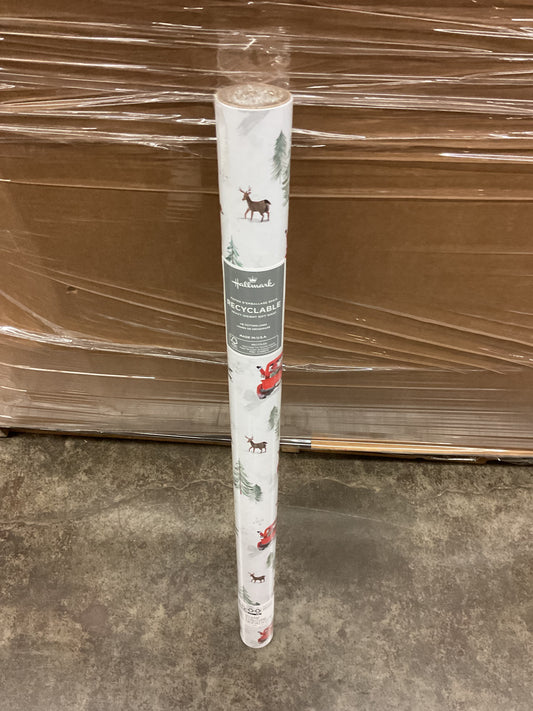 Christmas Roll Wrap Red Trucks (22.5 sq ft)