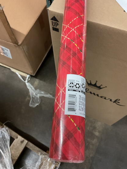Christmas Roll Wrap Plaid (35 sq ft)