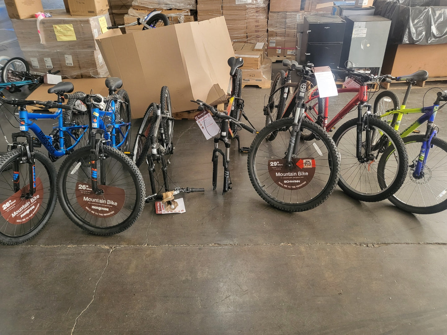 BIKE PALLET #1- MISSING PIECES Men’s Bikes