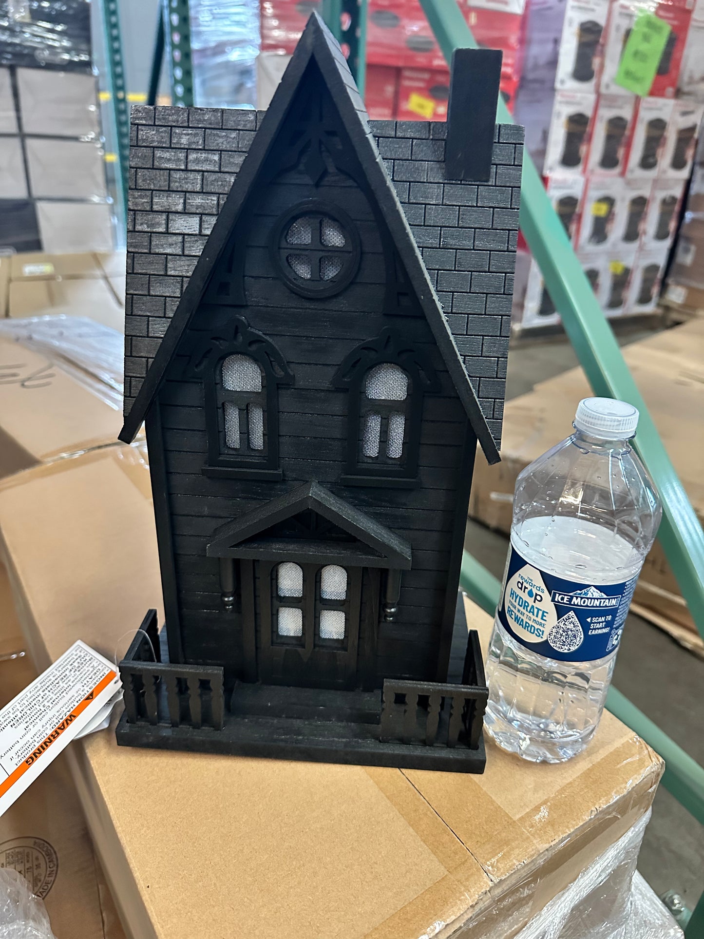 CLEARANCE- Halloween Lit Wooden Haunted House (AS IS)