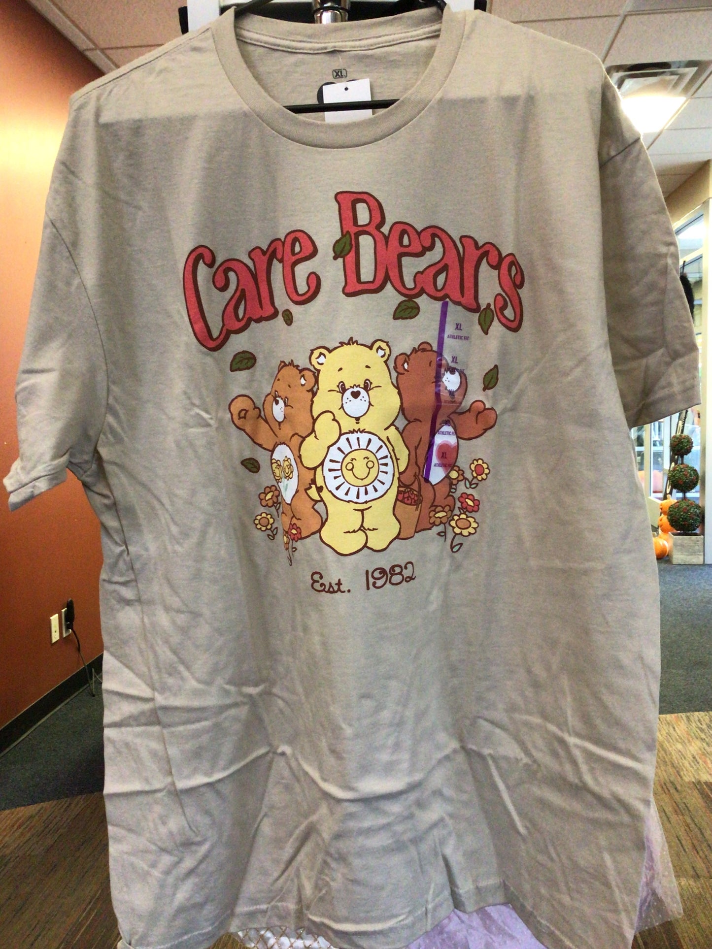 Adult Short Sleeve - Care Bears - Tan - Size XL