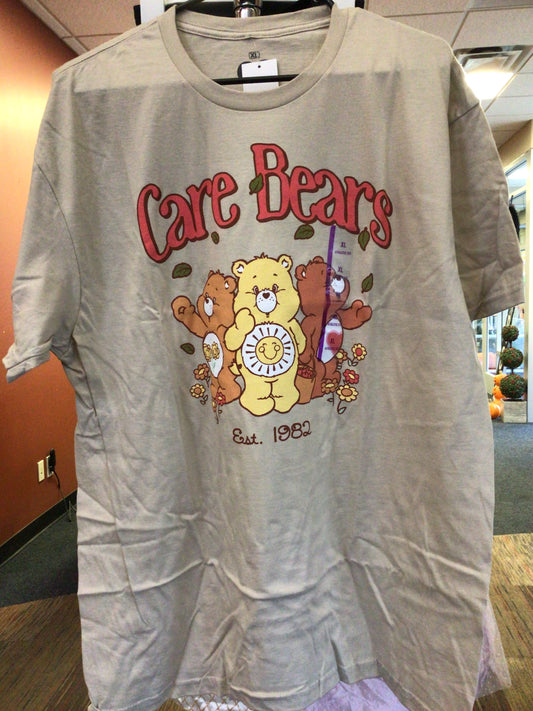 Adult Short Sleeve - Care Bears - Tan - Size XL