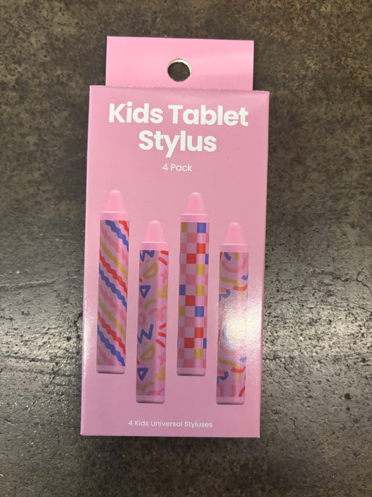 CASE PACK - Kids Tablet Stylus 4pc Pink - 12pk