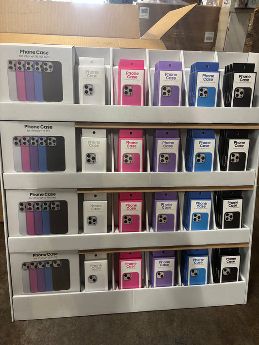 CASE PACK - iPhone Cases Plain Colors Display - 80ct