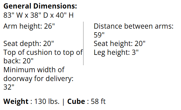 FD Simple Joy Sofa - Onyx (2420438)