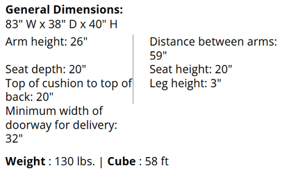 FD Simple Joy Sofa - Onyx (2420438)