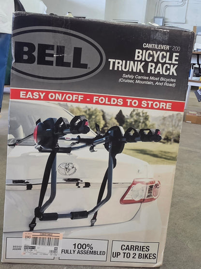 Bell Cantilever 200 2-Bike Trunk Rack - Black PICKUP ONLY