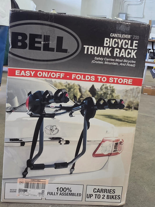 Bell Cantilever 200 2-Bike Trunk Rack - Black PICKUP ONLY