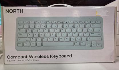 North Compact Square Key Wireless Keyboard - Sky Blue