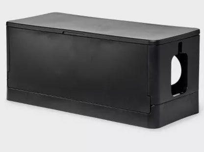 13.5" x 5.5" x 5.5" Cable Management Box - dealworthy™ Black