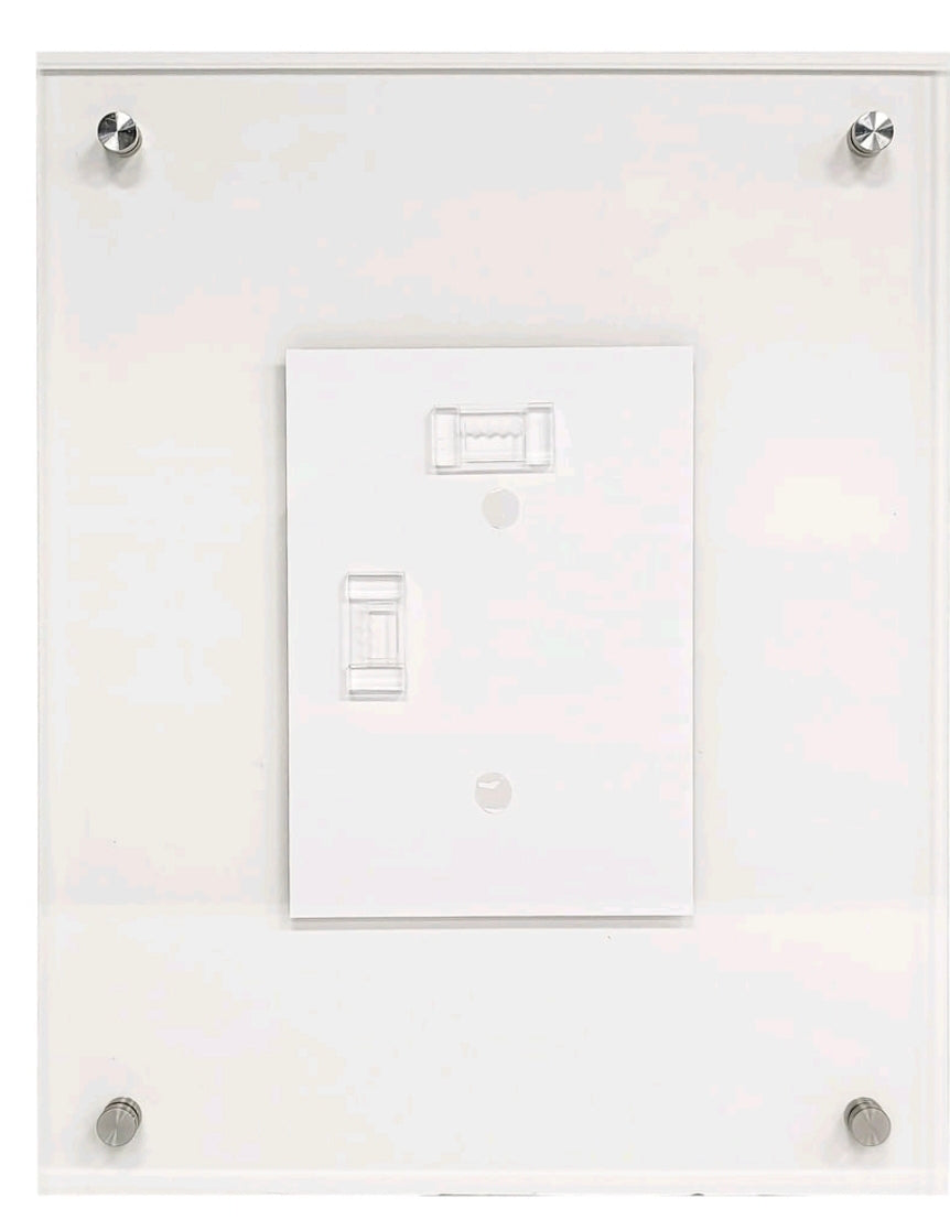 Clear Acrylic Float Wall Photo Frame 11" x 14"