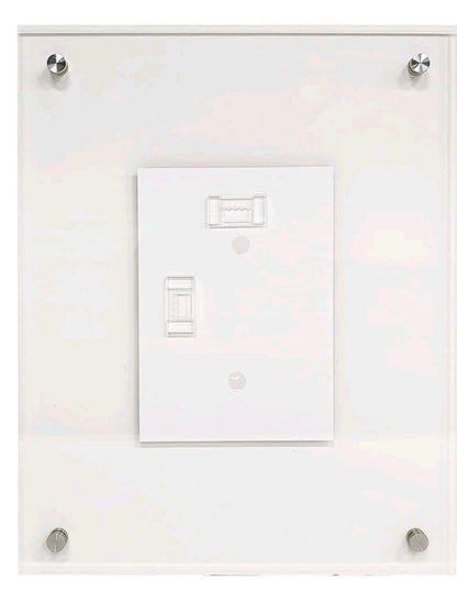 Clear Acrylic Float Wall Photo Frame 11" x 14"