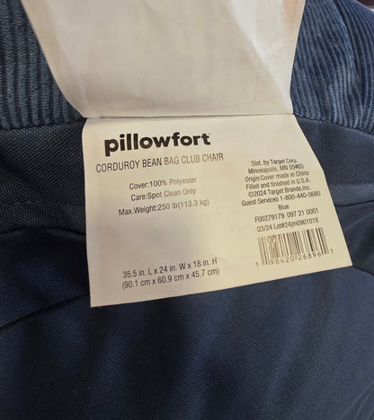 Corduroy Club Chair Navy - Pillowfort™  PICKUP ONLY