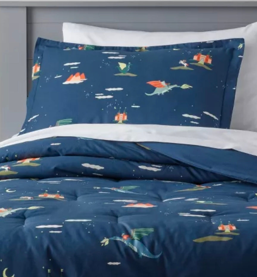 Twin Dragon Kids' Comforter Set