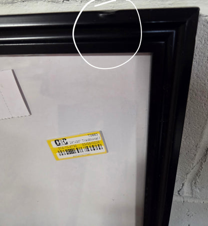 24x36" poster frame black - AS IS - NO PACKAGE - SOME MINOR COSMETIC FLAWS - PICK UP ONLY