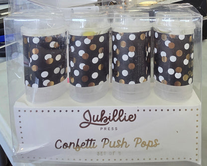 Confetti Push Pops Set of 4 per pkg