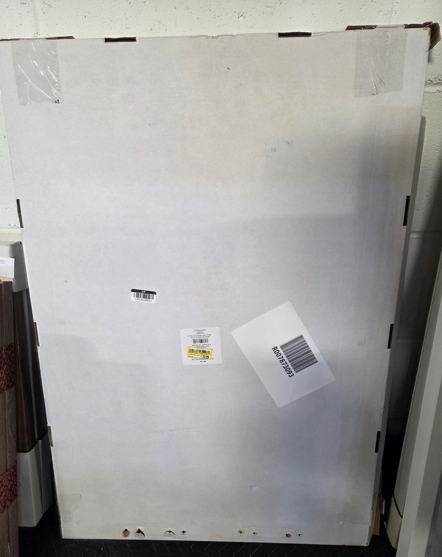 20x30" matted to 11x14" poster frame light wood - AS IS - MINOR COSMETIC FLAWS (see picture) - PICK UP ONLY