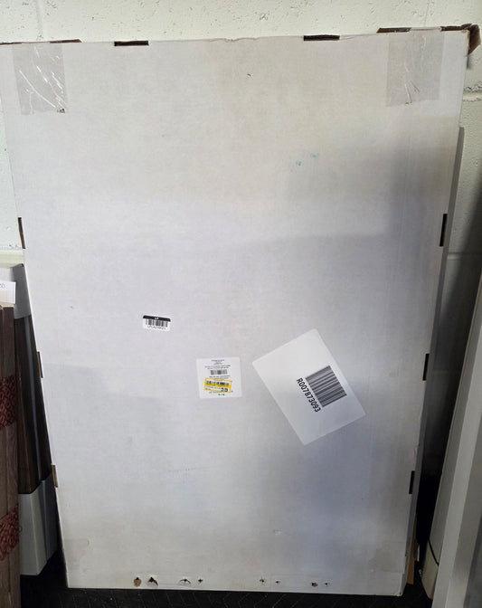 20x30" matted to 11x14" poster frame light wood - AS IS - MINOR COSMETIC FLAWS (see picture) - PICK UP ONLY