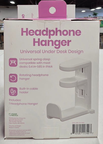Headphone Hanger - Universal Under Desk Design