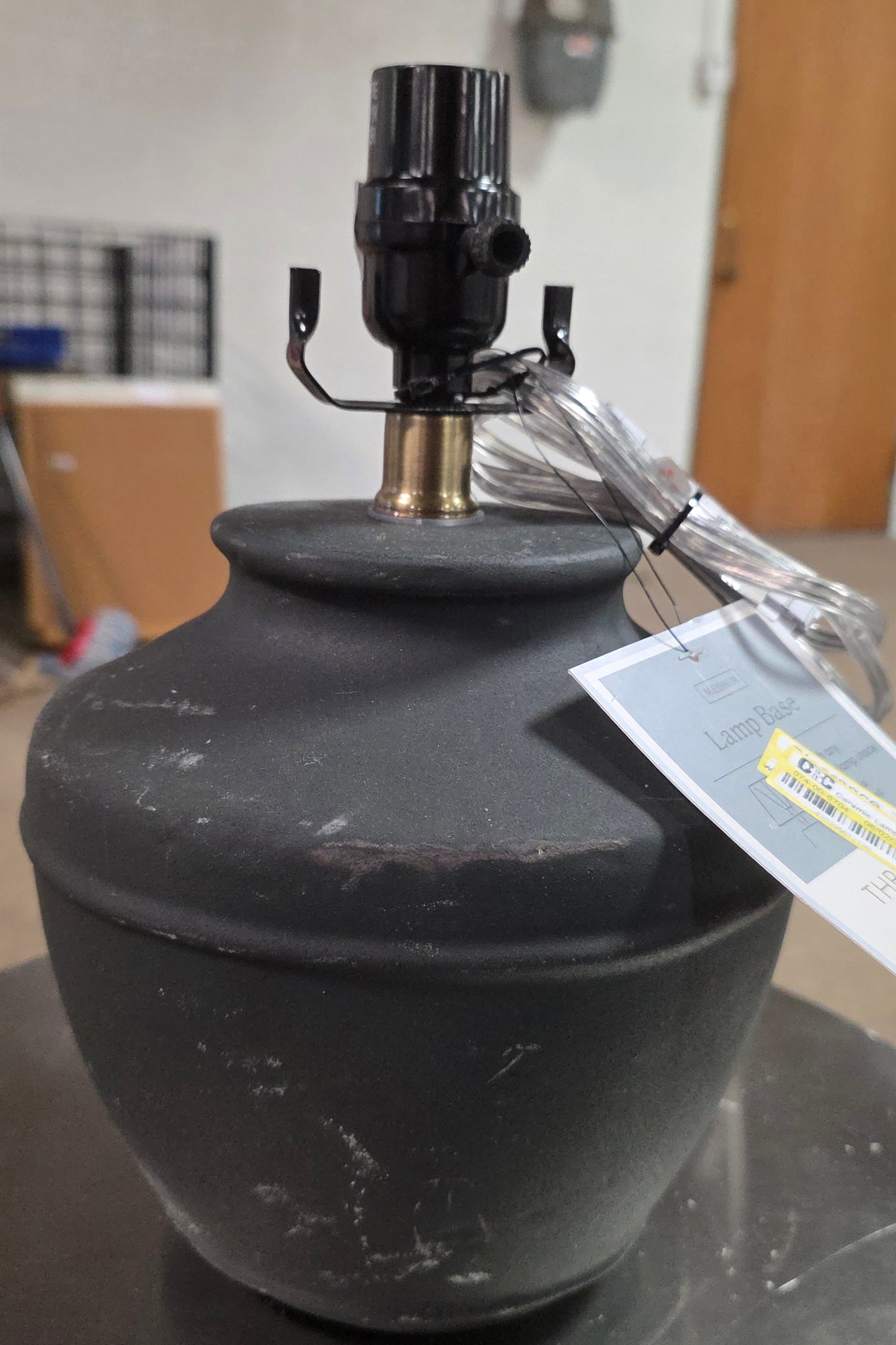 Ceramic Lamp Base Black - Threshold™ designed with Studio McGee AS-IS