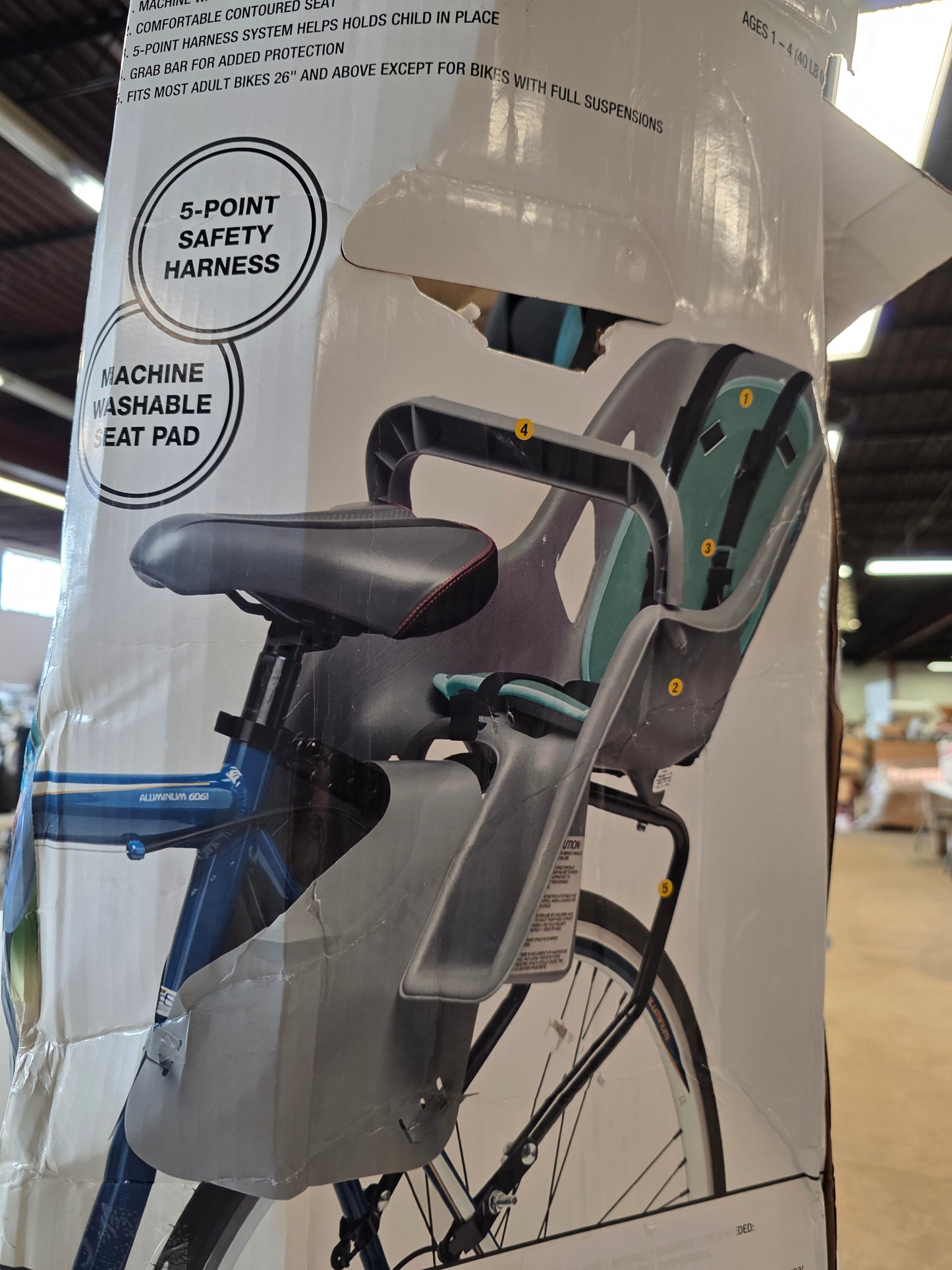 Bell Sports Skipper Kids' Bike Seat AS-IS PICKUP ONLY