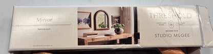 14" x 16" Wood Textured Mirror Studio McGee