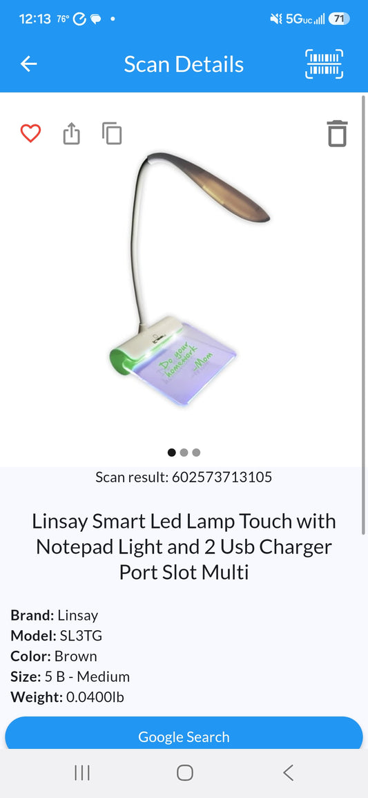 Linsay smart LED lamp notepad lighting